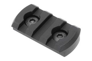 Black 3 slot Picatinny rail section for M-LOK handguards